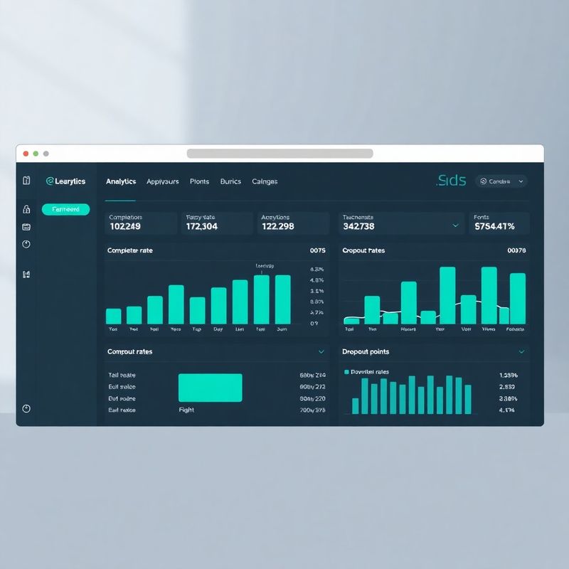 Screenshot des Coursejourney Analyse-Dashboards